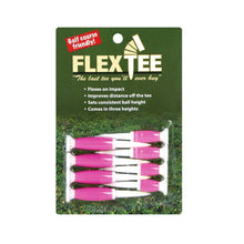 Load image into Gallery viewer, 8 pack of FlexTee Flexible Pink Golf Tees 
