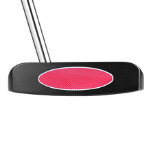 Load image into Gallery viewer, face view of the left handed Thomas Golf AT72 Mallet Putter
